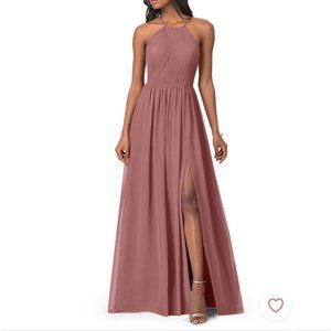 Azazie Bridesmaid or Prom Dress, Desert Rose/Pink, Size 4